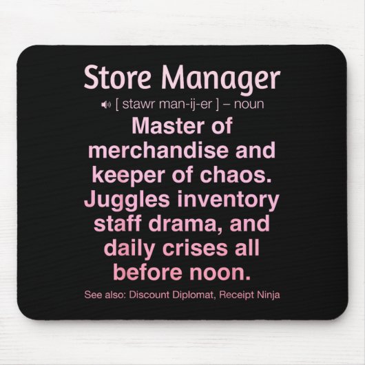 Store Manager Mousepad (Vorne)