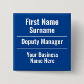 Store Manager oder Shop-Mitarbeiter Button (Vorderseite)