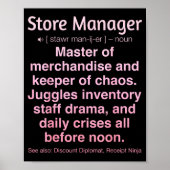 Store Manager  Poster (Vorne)
