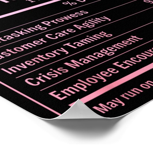 Store Manager Poster (Ecke)