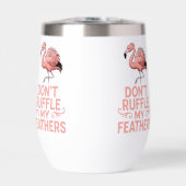 Störe Meine Federn Nicht Lustiger Flamingo Spruch (Vorderseite)