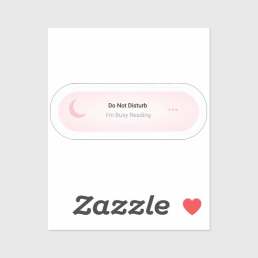 Störe mich nicht, dass ich beschäftigt bin, ein lu aufkleber (Blatt)