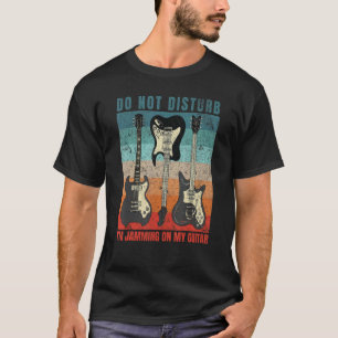 Störe nicht beim Gitarre Jammen Cool Retro Vintage T-Shirt