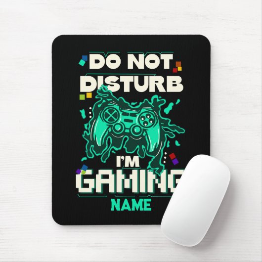Störe nicht, dass ich Gaming, Retro Video Game Lov Mousepad (Mit Mouse)