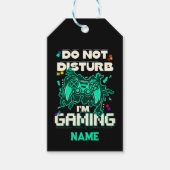 Störe nicht, dass ich spiele, Nerd Geschenkanhänger (Vorderseite)