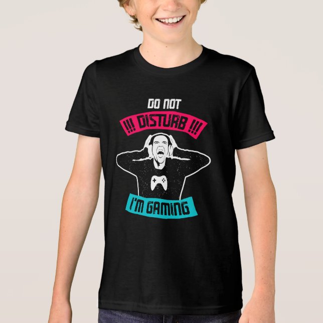 Störe nicht, dass ich spiele Tri-Blend shirt (Vorderseite)