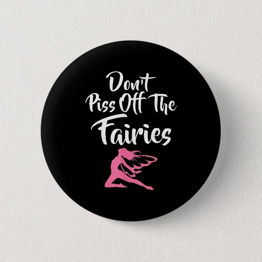 Störe nicht die Feen Märchen Fantasy Fee Button (Vorderseite)