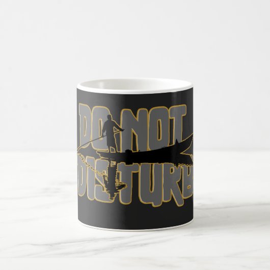 Störe Nicht – Friedliches Einsamkeit Boot Design Kaffeetasse (Mittel)