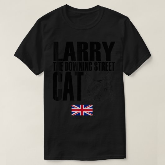 Storecastle Larry the Downing Street Cat UK T-Shirt (Design vorne)