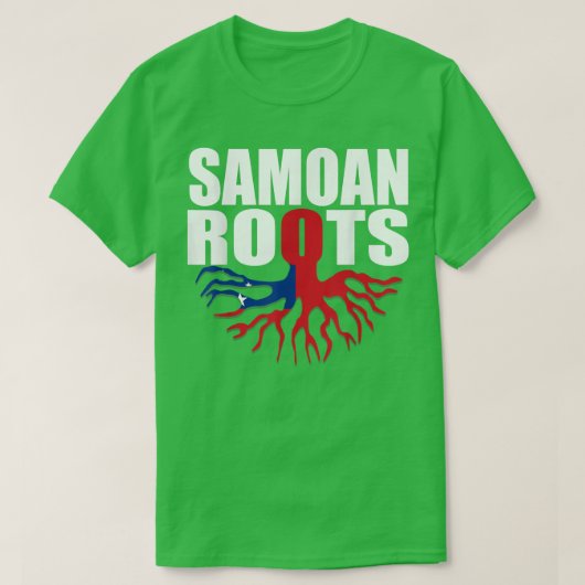 Storecastle Samoan Roots Samoa Flag Gift Pride  T-Shirt (Design vorne)
