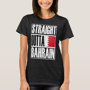 Storecastle Straight Outta Bahrain Funny Gift Flag T-Shirt