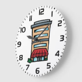 Storefront and Office Building Große Wanduhr (Winkel)