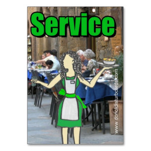 Stören Sie Cards.com Service Card nicht. Tischnummer