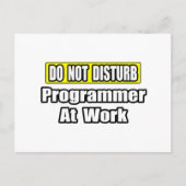 Stören Sie den Programmierer bei der Arbeit nicht Postkarte (Vorderseite)