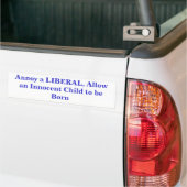 Stören Sie einen LIBERALEN, erlauben Sie einem Autoaufkleber (Auf Lkw)