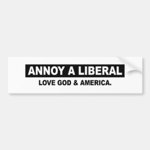 STÖREN SIE EINEN LIBERALEN. LIEBE-GOTT UND AMERIK AUTOAUFKLEBER