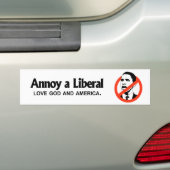 Stören Sie einen Liberalen - Liebe-Gott und Autoaufkleber (Auf Auto)