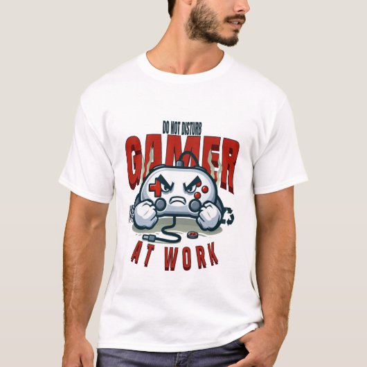 Stören Sie Gamer nicht am Arbeitsplatz T-Shirt (Vorderseite)
