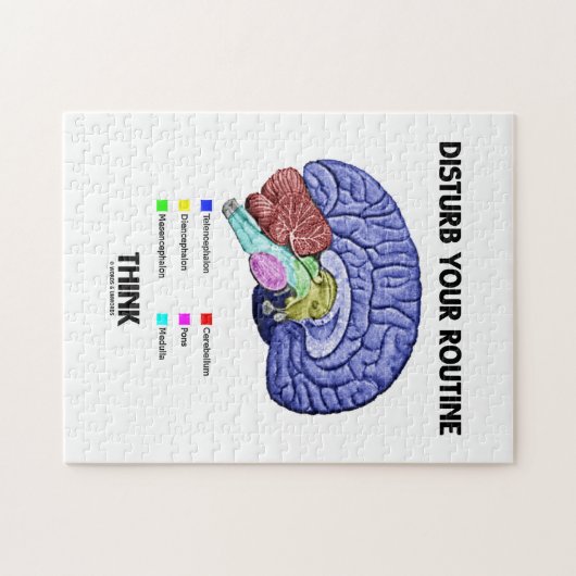 Stören Sie Ihr Programm denkt (Gehirn-Anatomie) Puzzle (Horizontal)