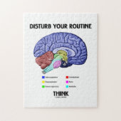 Stören Sie Ihr Programm denkt (Gehirn-Anatomie) Puzzle (Vertikal)