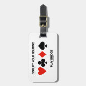 Stören Sie Ihre Routinespiel-Brücke (vier Gepäckanhänger (Vorderseite vertikal)