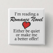 "Stören Sie mich nicht, ich lesen" Knopf Button (Vorderseite)