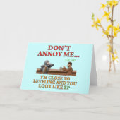 Stören Sie mich nicht Karte (Gelbe Blume)