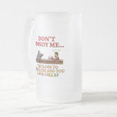 Stören Sie mich nicht Mattglas Bierglas (Vorderseite Links)