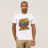STÖREN SIE NICHT - AKTIVIERTER T - Shirt DES SPIEL (Vorne ganz)