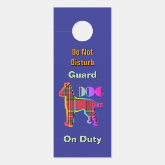 stören Sie nicht /bitte klopfen/Hundehund-Dienst b Türanhänger (Vorderseite)