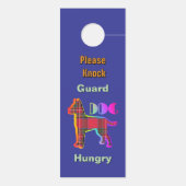 stören Sie nicht /bitte klopfen/Hundehund-Dienst b Türanhänger (Rückseite)