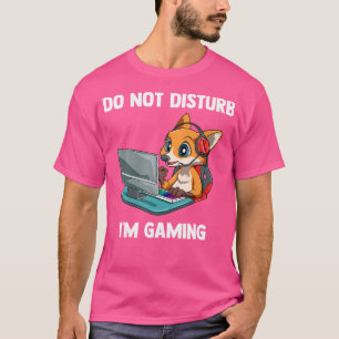Stören Sie nicht den lustigen Videospielfox-Gamer T-Shirt