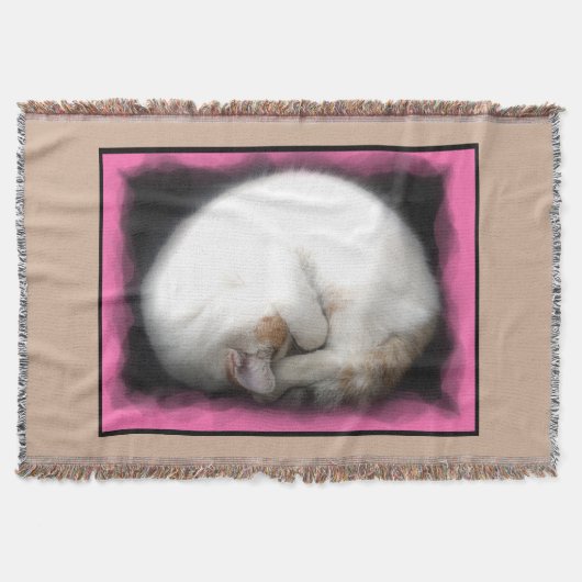 Stören Sie nicht die Katzen-Wurfs-Decke Decke (Vorderseite)