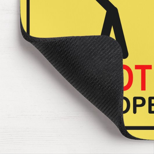 STÖREN SIE NICHT - ENTWICKLER MOUSEPAD (Ecke)