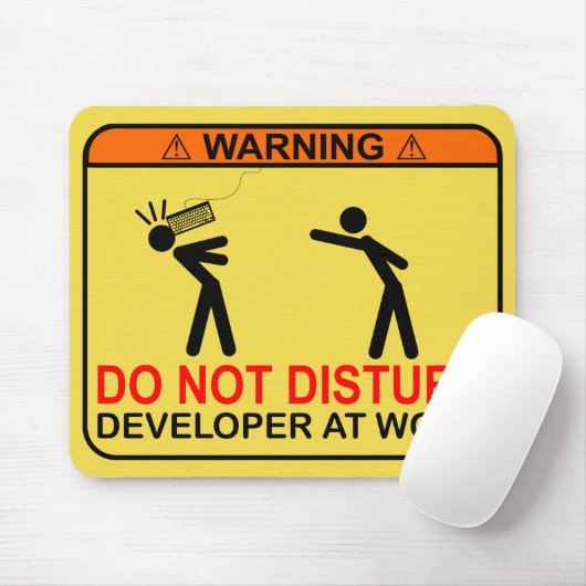 STÖREN SIE NICHT - ENTWICKLER MOUSEPAD (Mit Mouse)