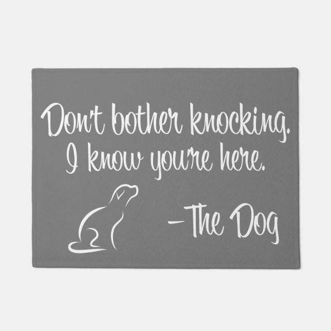 "Stören Sie nicht, Fußmatte zu klopfen" (Vorderseite)