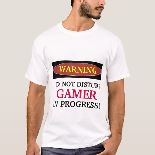 STÖREN Sie NICHT, Gamer-LAUFENDER T - Shirt (Vorderseite)