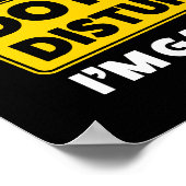 Stören Sie nicht! Ich spiele Poster (Ecke)