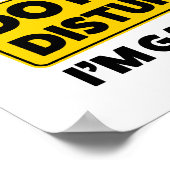 Stören Sie nicht! Ich spiele Poster (Ecke)