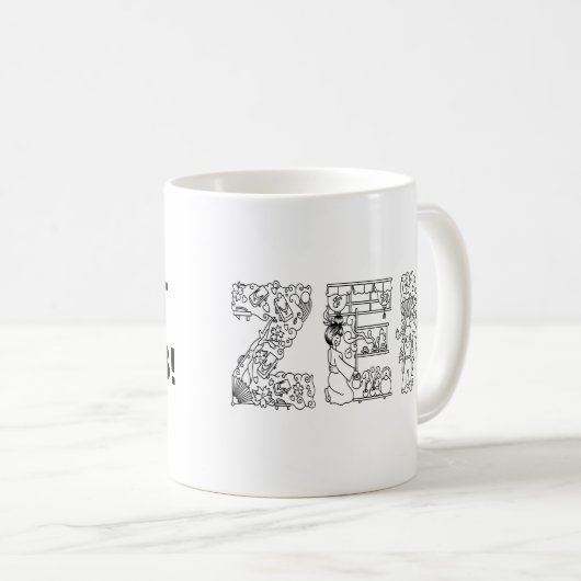 Stören Sie nicht! Kaffeetasse (VorderseiteRechts)