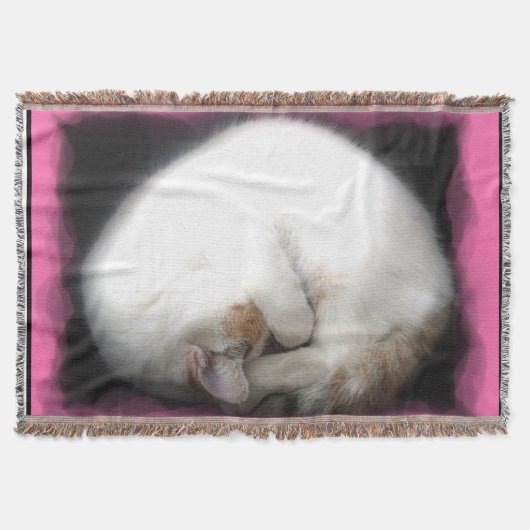 Stören Sie nicht Katzen-Wurfs-Decke Decke (Vorderseite)