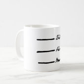 Stören Sie nicht lustige Kaffee-Tasse Kaffeetasse (Vorderseite Links)