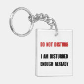 Stören Sie nicht Schlüsselanhänger (Vorderseite links)