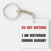 Stören Sie nicht Schlüsselanhänger (Vorderseite)