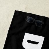 Stören Sie nicht Schwarz-weißes Badetuch (Beispiel)