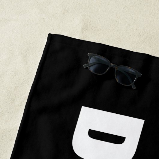 Stören Sie nicht Schwarz-weißes Badetuch (Beispiel)