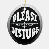 Stören Sie nicht Tür-Aufhänger für Schlafzimmer Keramik Ornament (Links)