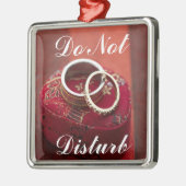 Stören Sie nicht Verzierung Silbernes Ornament (Links)