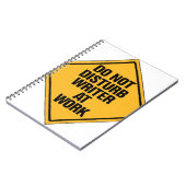 Stören Sie Verfasser nicht bei der Arbeit Notizblock (Linke Seite)