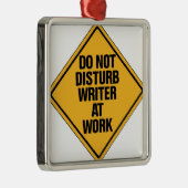 Stören Sie Verfasser nicht bei der Arbeit Ornament Aus Metall (Rechts)